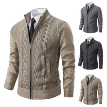 Load image into Gallery viewer, 2023 autumn and winter new cashmere padded warm casual men&#39;s knitted sweater coat
